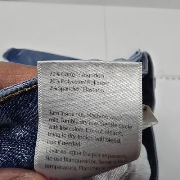 Risen RDP5713‎ High Rise Ankle Flare Jeans blue denim 11/30 womens 4880 - Picture 12 of 13